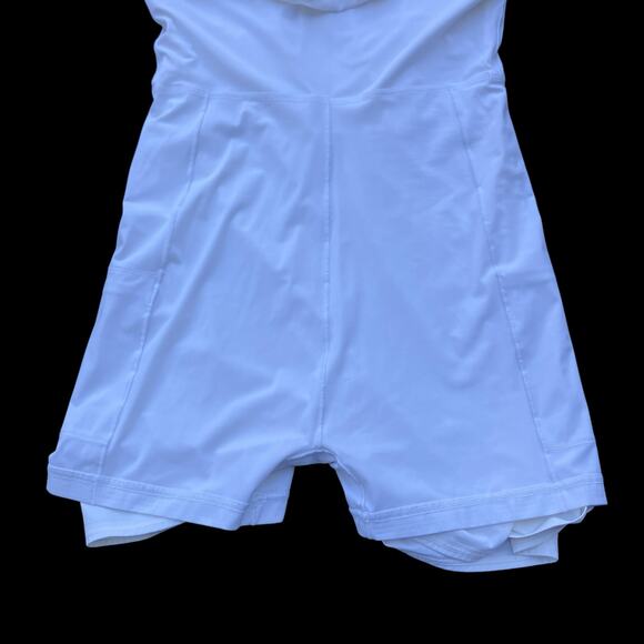 Outdoor Voices Dress Sz M White Racerback Lined Skort Exercise Athletic Tennis - Picture 6 of 11